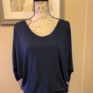 Navy dolman cut sweater NWT